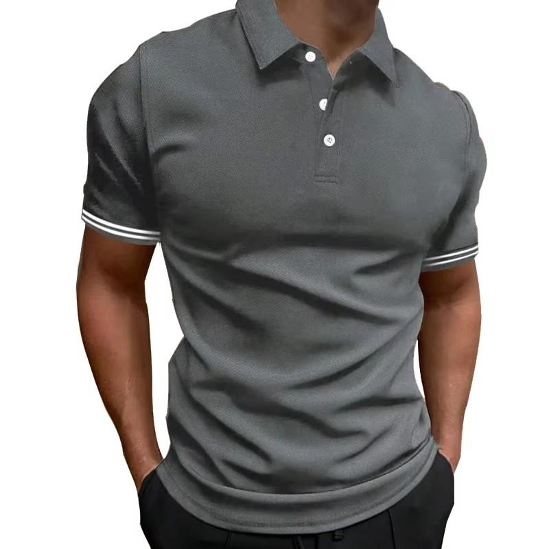 Fashionable 3D Digital Printed Men's Short Sleeved Polo Shirt Cross-border Hot Selling Comfortable To Wear Summer