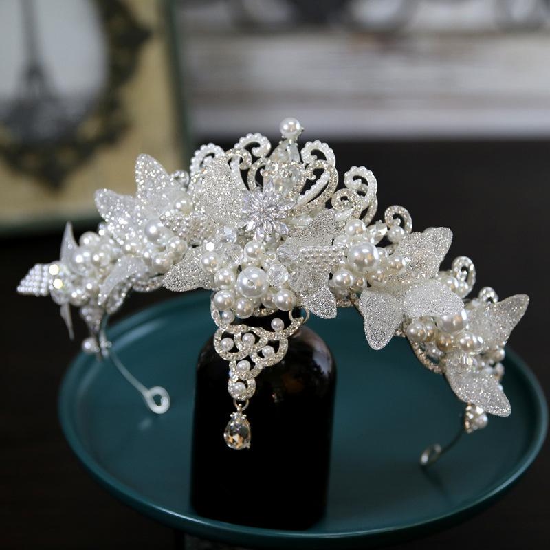 New Korean Style Super Fairy Bride Wedding Crown Tiara Crystal Crown Tiara Hair Accessories Main Wedding Accessories