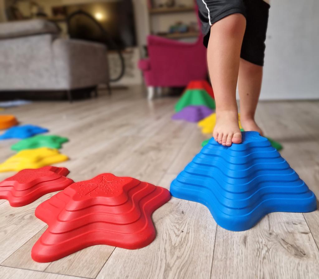 Sensory Path River Stones Childrens Balancing Stones Stepping Stones Motor Skills and Coordination Starfish 11 Pcs