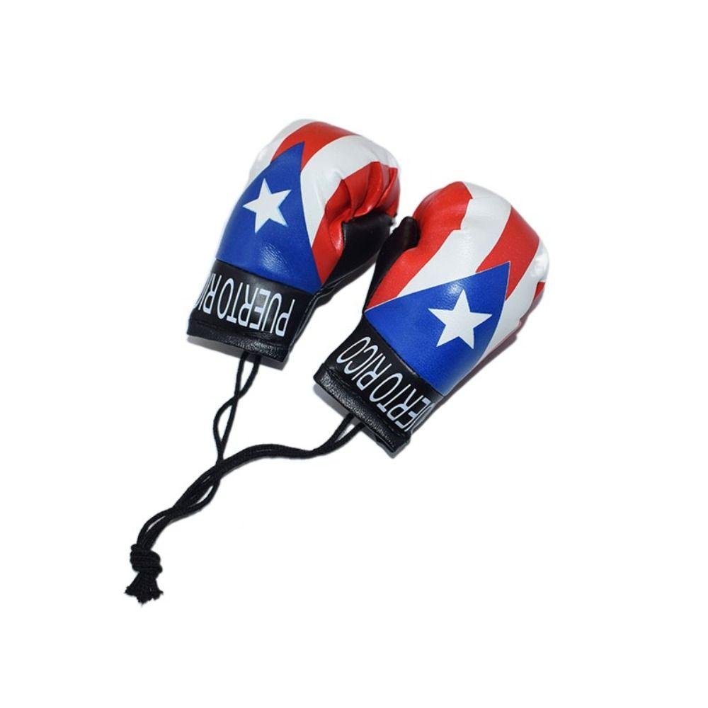 1 Pair Hanging Boxing Gloves Pendant Leather Mini Boxing Gloves  Girls Gifts