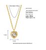 Heart Series 18K Gold-Plated Titanium Steel Necklace - Elegant, Colorfast, Simple & Chic Clavicle Chain