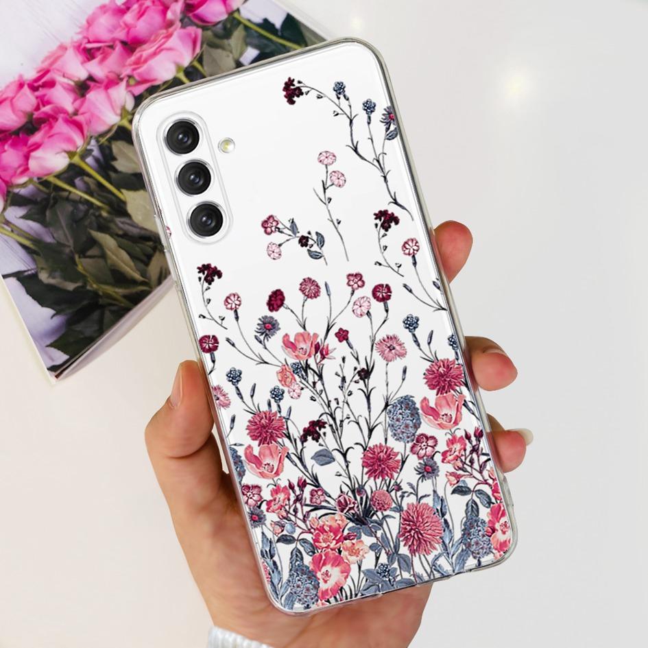 For Samsung A04s Case A047 SM-A047F Stylish Flower Printed Funda Soft Cases For Samsung Galaxy A04s A13 5G SM-A136B Bumper A 04s