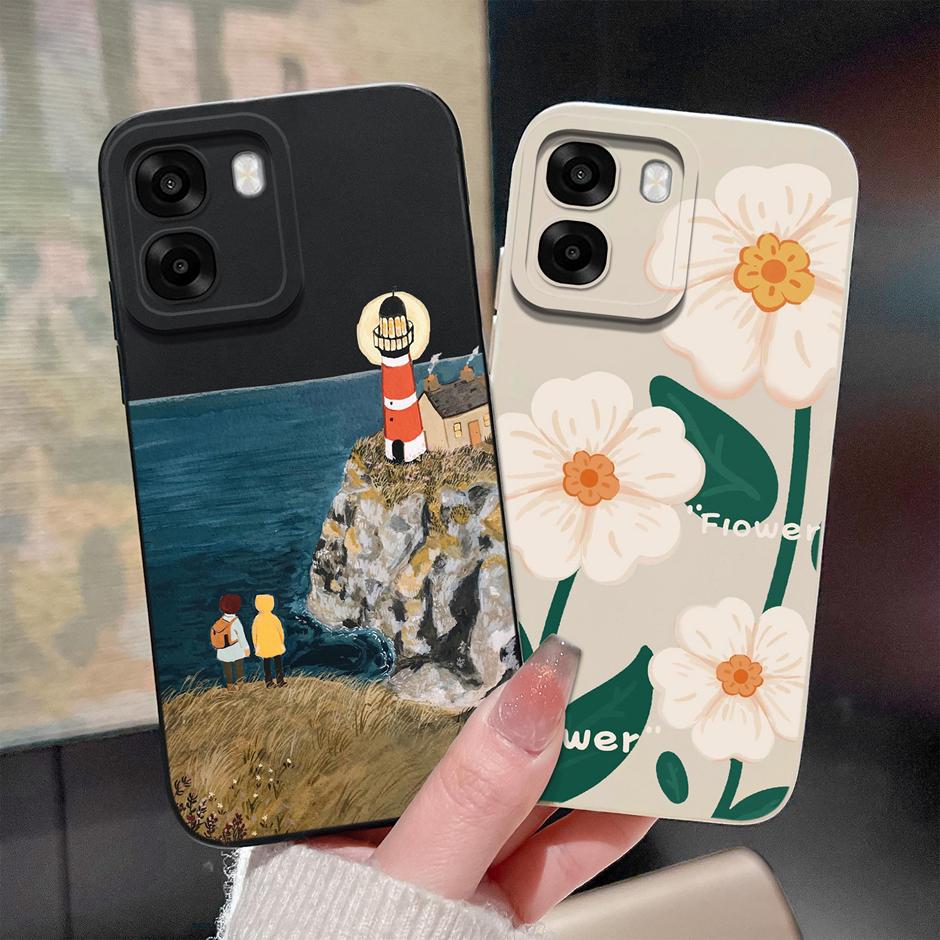 Case For Oppo A6 A6x A6s 4G 5G Cute Cartoon Cat Soft Silicone Protective Bumper Cover For OppoA6 OppoA6x A6s Anti Scratch Fundas