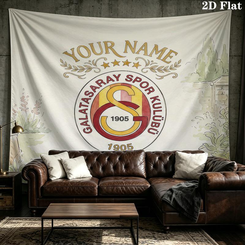 Maßgeschneidertes Galatasaray-Wandteppich – Wandbehang für Schlafzimmer, Wohnheime und Heimdekoration