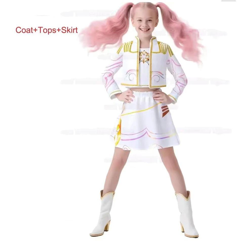 Dívčí K-pop Rumi Zoey Cosplay Huntrix Kostým 3D Tisk Lovci Démonů Rumi Mira Scénické Kostýmy Dětské Halloweenské Párty Oblečení