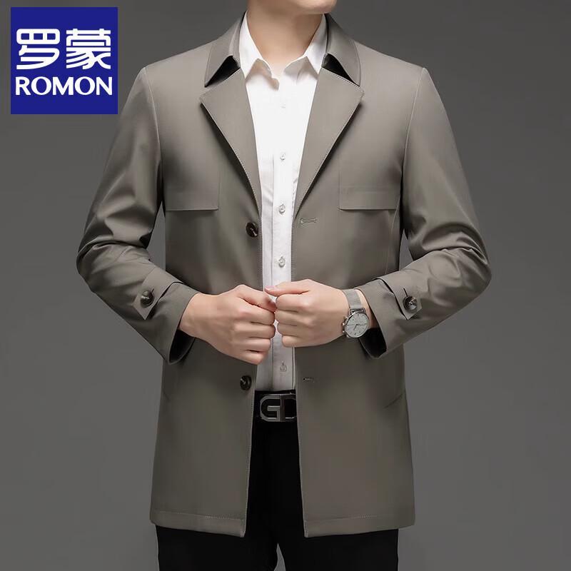 

ROMON Мужское демисезонное пальто средней длины в деловом повседневном стиле M