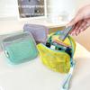 Kleur Draagbare Mesh Rits Opbergtas - Duurzame Make-up, Sieraden en Essentiële Reisorganizer - Lichtgewicht en Compacte Make-uptas