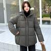 Simple new cotton-padded clothes for women's winter medium and long loose thickened cotton-padded clothes, cotton-padded jackets, versatile jackets