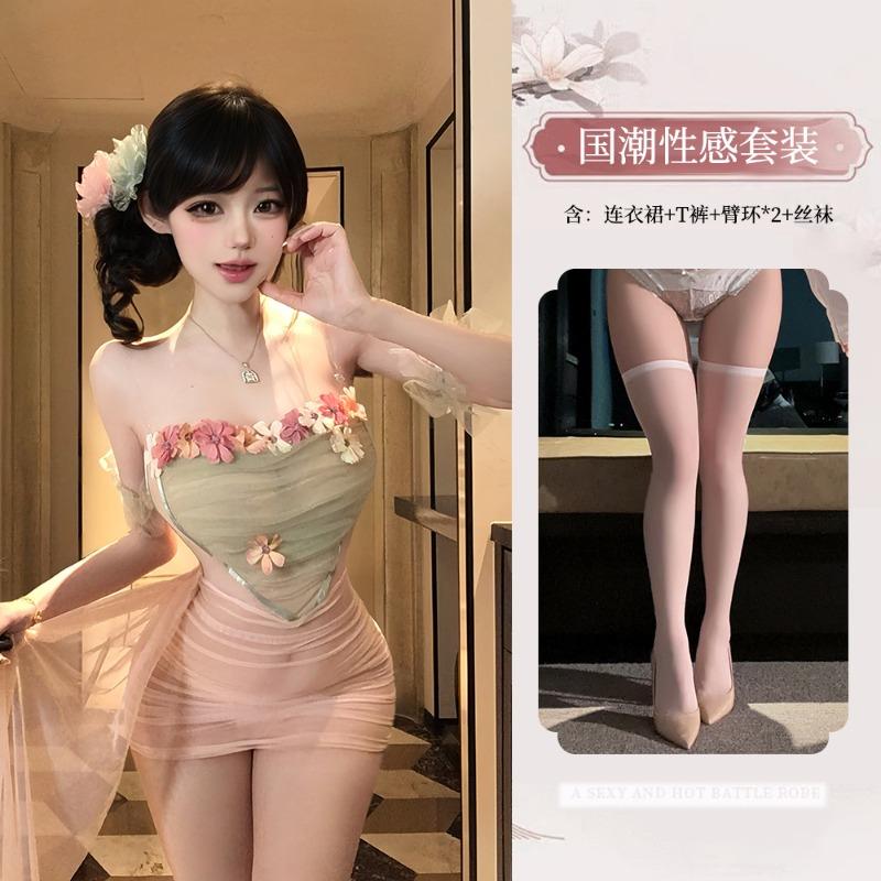Sexy underwear, sexy wife hip skirt, pure desire to flirt, small chest pajamas, no-take uniform suit, women