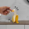 Whimsical Banana Duck Statue - Weather Resistant Resin Garden Decor for Outdoors, Funny Animal Sculpture & Indoor Desk Ornament