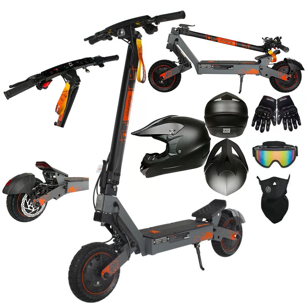 Foldable Electric Scooter Kukirin G2 Ultra, 1600W Motor, 48 V 18 Ah Battery, Top Speed 50km/h, Cruising Range 55km, 10-inch Tires+4 Gifts