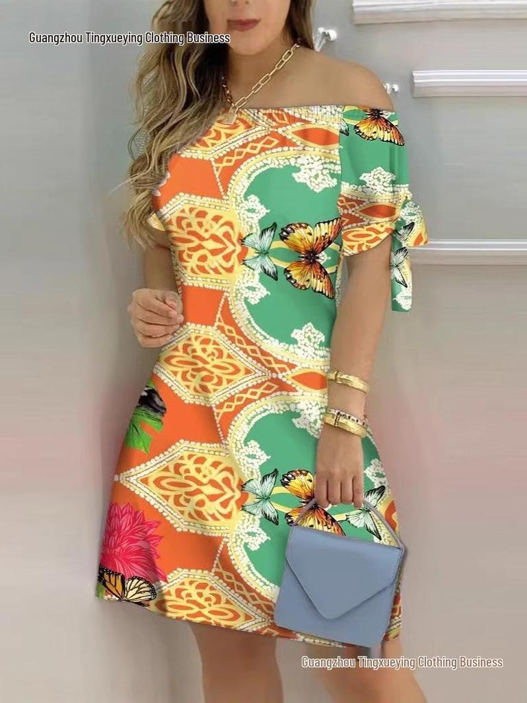 Fast-Selling Fashionable Sexy Women's Printed Dress