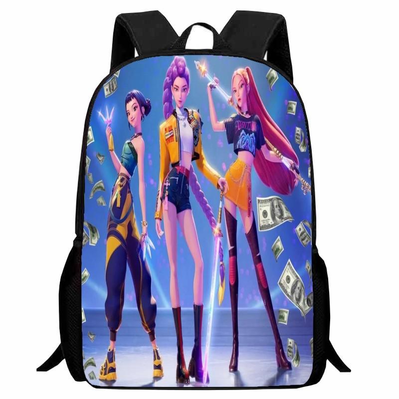 New Printed Witch Hunter K-POP Student Backpack, Elementary School Cartoon Huntrix Kpop Backpack