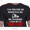 Firefighter T Shirt Fireunisex Quote Firefighting Danger First Responder Emergency Services Heroes Vintage Comfortable