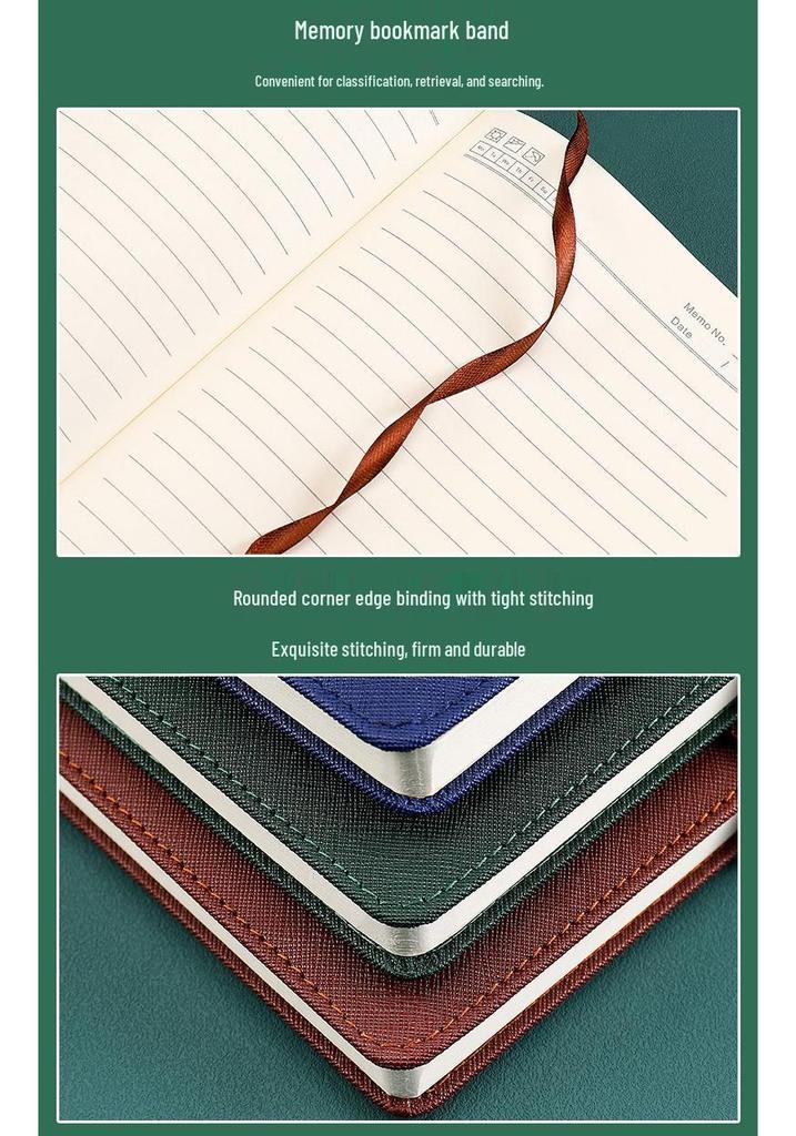 Business A5 Faux Leather Buckle Notebook - Office Stationery for Meeting Minutes and Work Notes.