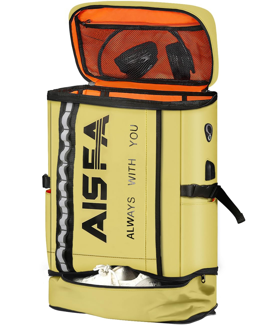 

Великий Спортивний Розширюваний Рюкзак для Запобігання Катастрофам для Ноутбука, Квадратний Діловий Рюкзак для ПК з USB-зарядкою для Подорожей Горами на Відкритому Повітрі [AISFA] Чоловічий Рюкзак,