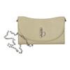 Rocking Horse Detachable Chain Strap B-Shaped Clasp Grained Cowhide Shoulder Crossbody Wallet Women's Hunter Beige