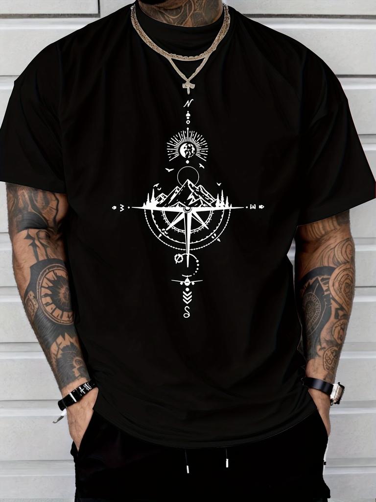 Herren Schwergewicht 100% Baumwolle Grafik-T-Shirt Leicht und atmungsaktiv Bequem Lässige Kleidung Trendig Maschinenwaschbar