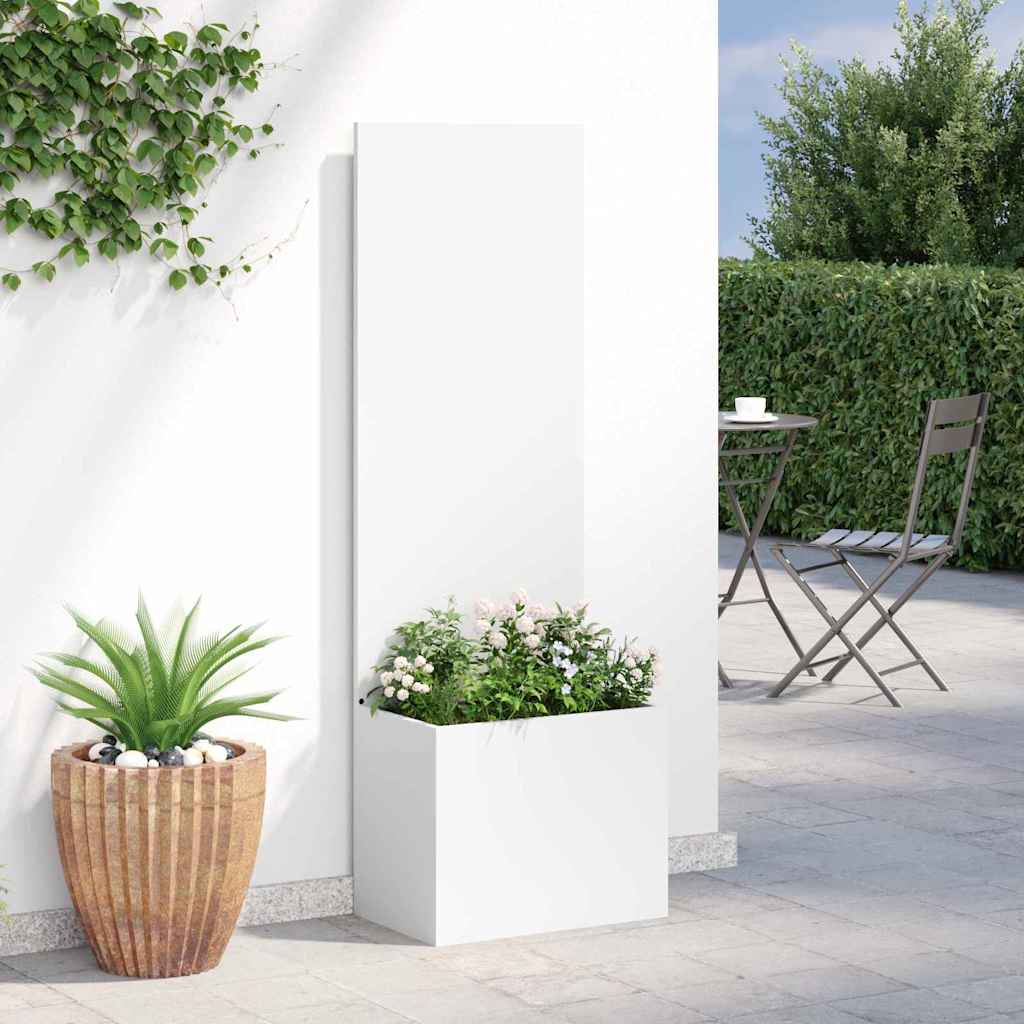 Garden Privacy Screen Canvas White 50 X 32 X 150 Cm