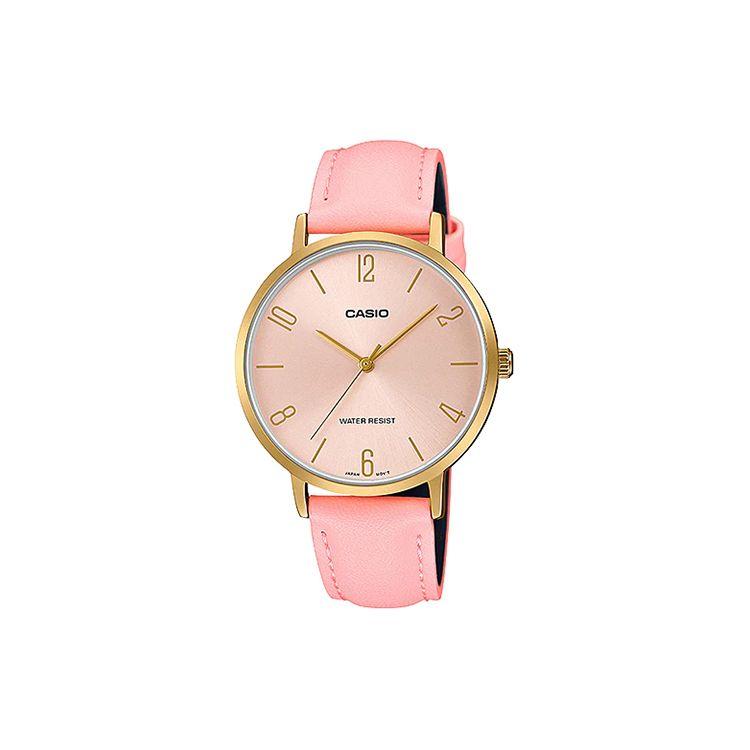 

Casio Dress Series Fashion Business Retro Versatile Classic Pointer Digital Scale Waterproof Quartz Movement Watch Women watches Pink LTP-VT01GL-4B Regular Watch Box,Pink Watch Dial