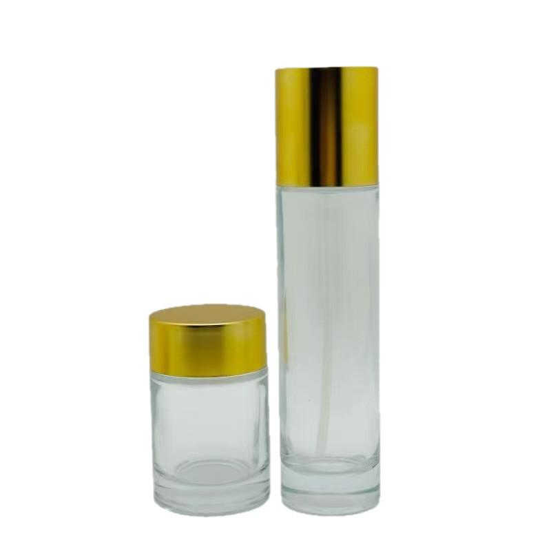 Luxury Travel Skincare Set: 30ml-120ml Lotion/Essence Bottles & 20g Cream Jar