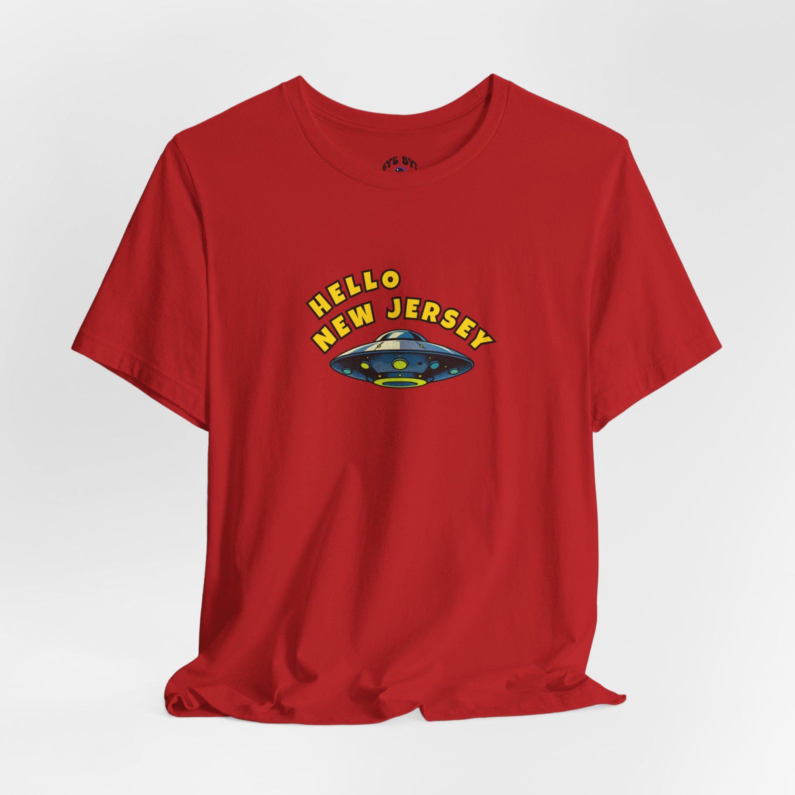 Hello New Jersey UFO Tee | Retro Alien Spaceship T-Shirt 2XL