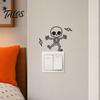 Talos Halloween Skeleton Light Switch Sticker, Decal, Removable Decals, PVC Waterproof Wall Art for Home Bedroom Living Room Entrance Decor