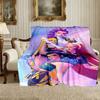 Kpop Demon Hunters Pattern Blanket, Cozy Blanket for All-Season Comfort on Sofas, Beds, Office, Car, Camping and Travel