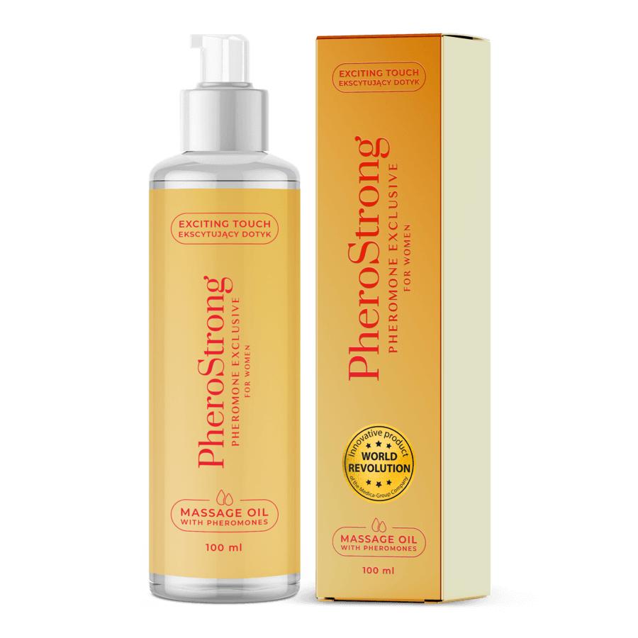 Huile de massage exclusive PheroStrong pour femmes - Excite les hommes avec des phéromones - 100 ml