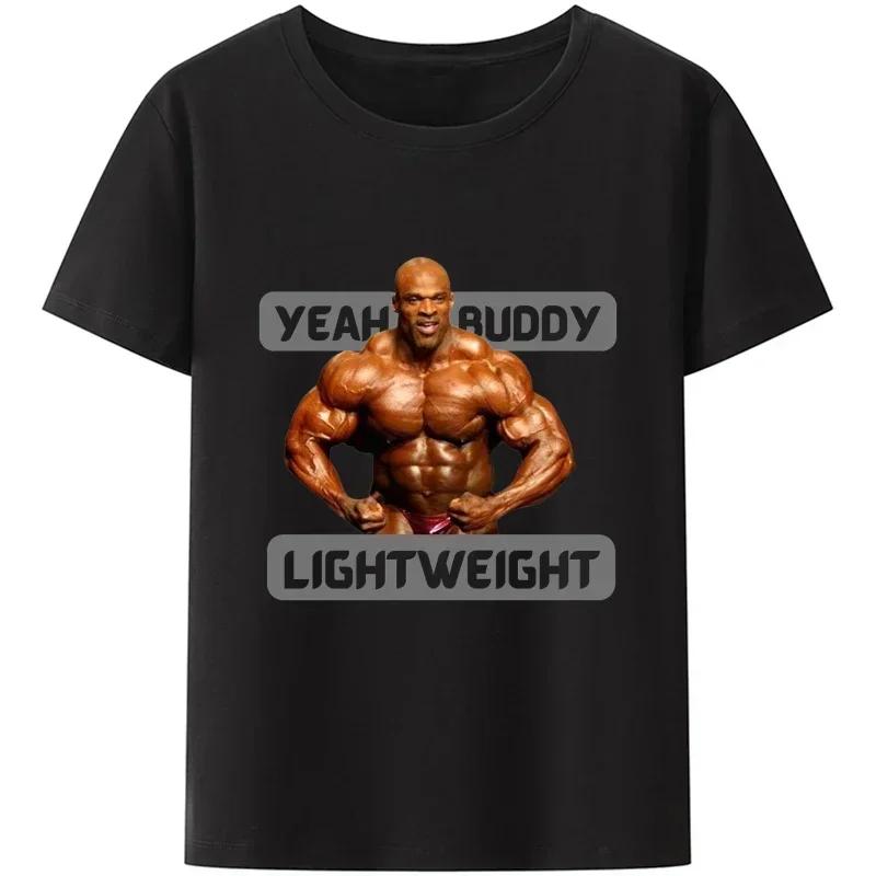 Oblečení do posilovny Ronnie Coleman Fit Cvičební tričko pro muže Lehká základní volnočasová mikina Novinka Design Vtipné
