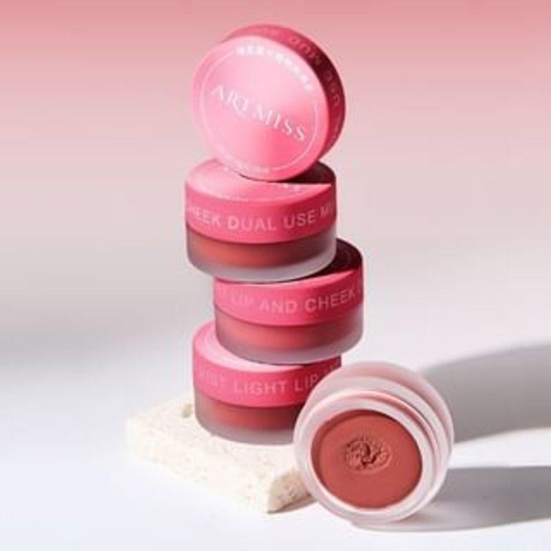 ARTMISS - Soft Matte Lip & Cheek Mud - 4 Colors 01 Mist Pink - 5g