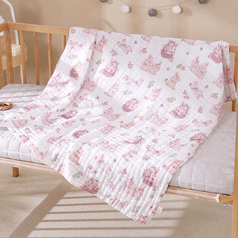 Newborn Cotton Swaddle: Six-Layer Baby Gauze Bath Towel & Quilt