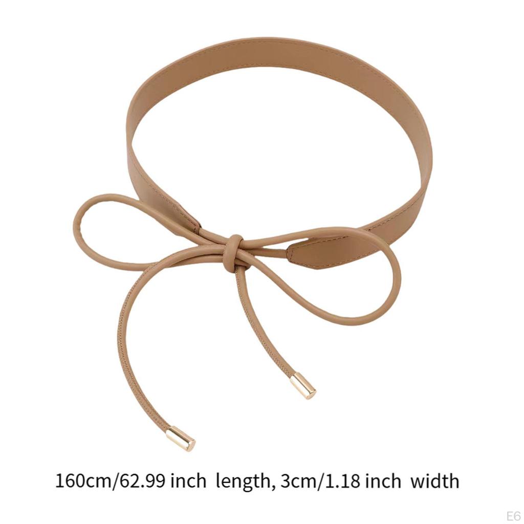 Leather Waist Belt for Women's Coat Blouse