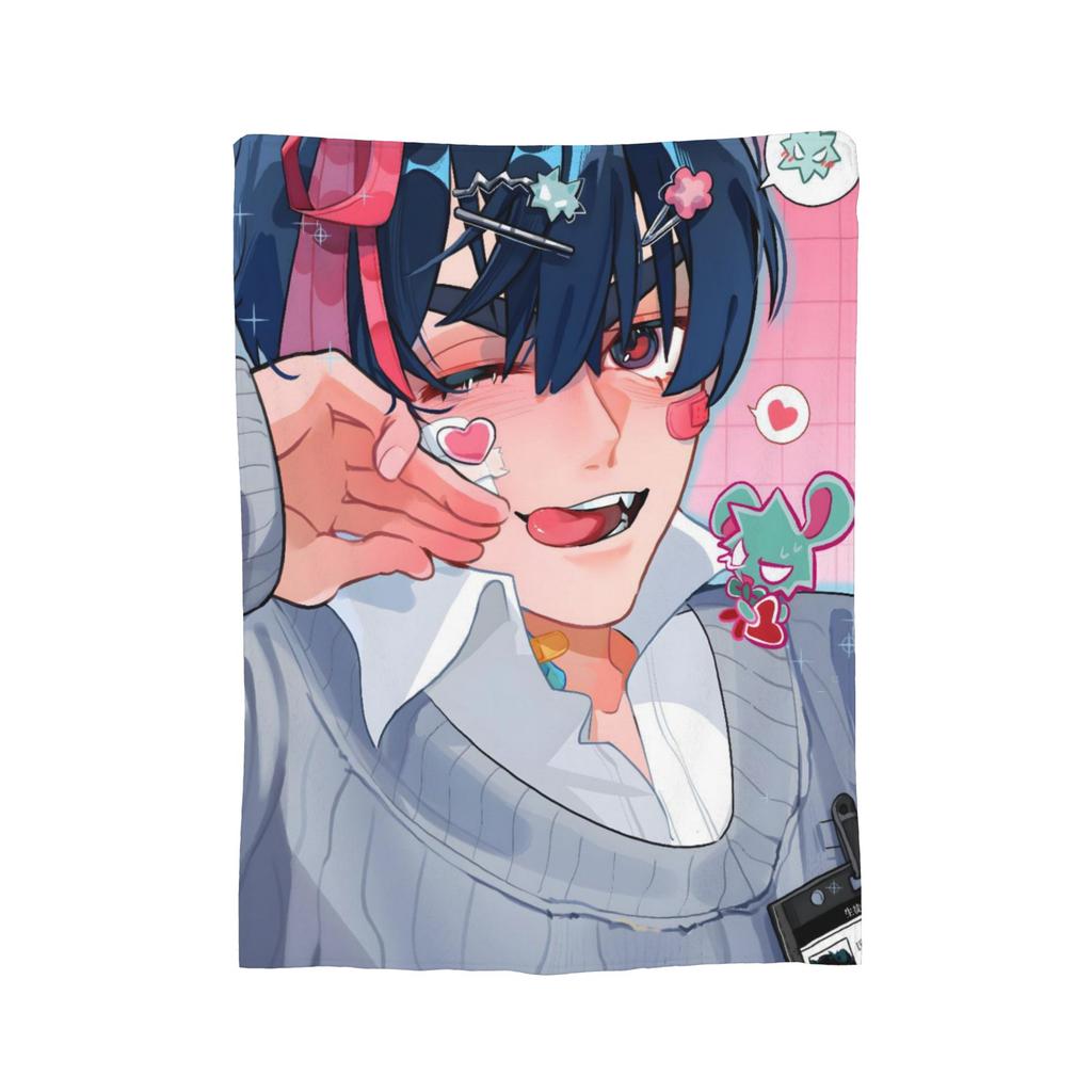 Alien Stage Anime Blankets Flannel  Winter   Multifunction Soft Throw Blankets for Home Bedroom Bedspreads
