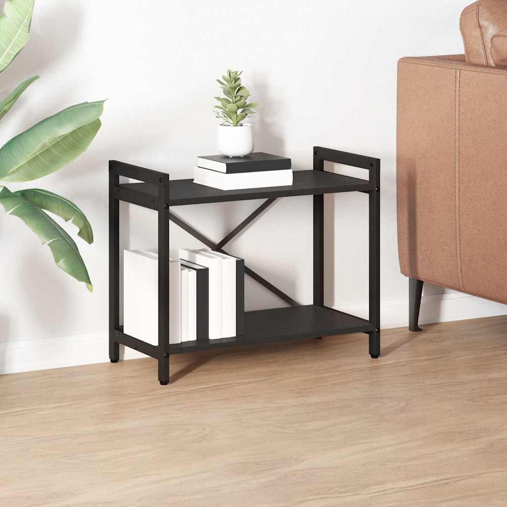 Bookshelf Black Oak Look 60 X 30 X 50 Cm Engineered Wood
