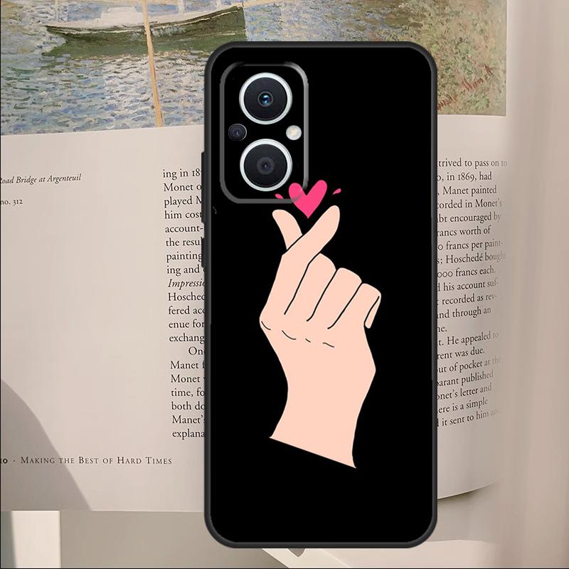 

Love On The Finger Kpop Cover For OPPO Reno 7 8 Lite 11F 12F 13F 14F 10 11 12 13 14 Pro OPPO Find X6 X8 X9 Pro Case OPPO Reno11 F