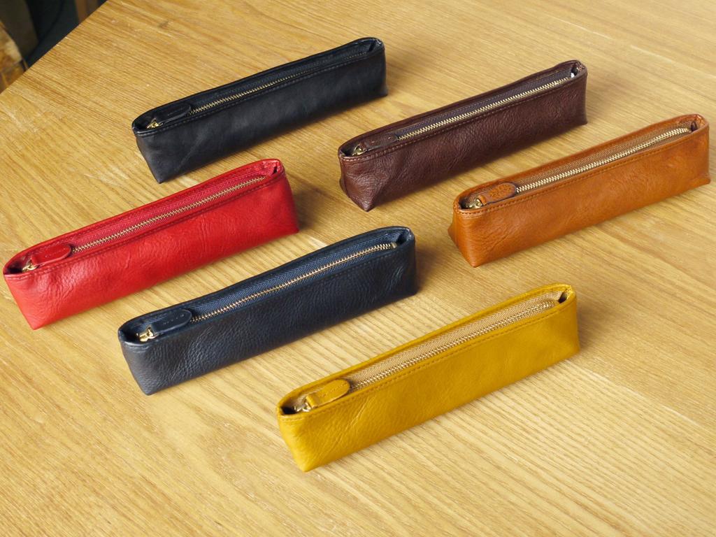 Pencil AZ Slip-on Case, Leather, Yellow, IAZ-4802