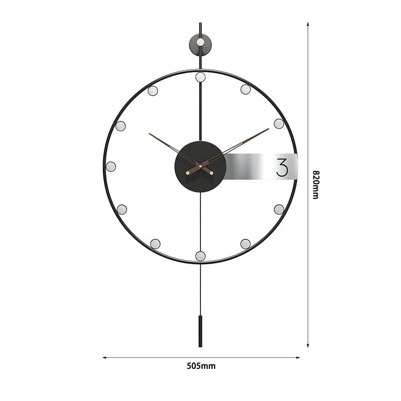 Nordic Wall Clocks Minimalist Decoration Clocks Wall Art Silent Clock Living Room Pendulum Watches Aesthetic Elegant Ornaments
