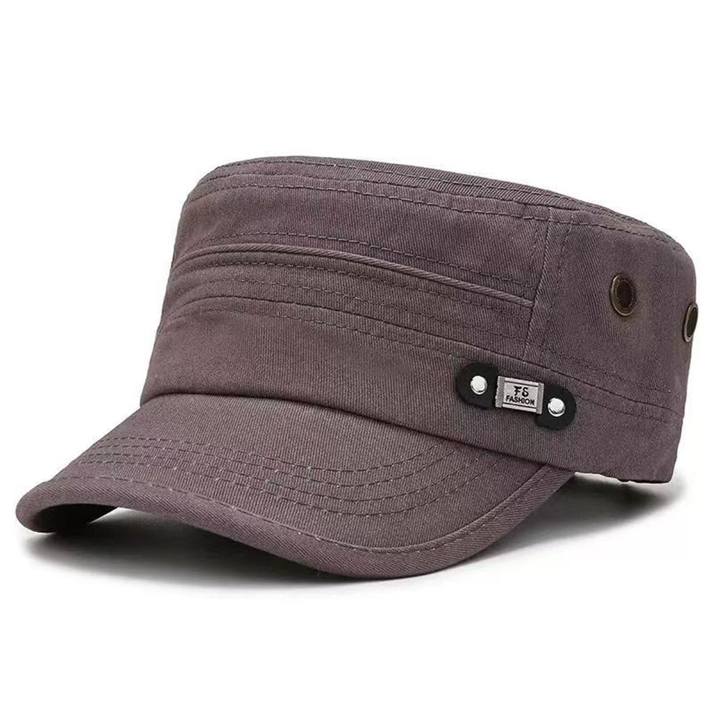 Casual Adjustable Outdoor Autumn Spring Cap Military Label Fashionable Trendy Fs Neutral Gender Women Men For Hats Men Flat Top Caps