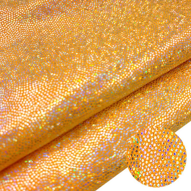 1Pcs 150*100cm Glitter Laser Polyester Fabric Iridescent Holographic Wedding Party Background Doll Clothing Decor DIY Material