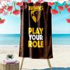 Hawthorn Hawks Druck Strandtuch, Großes Weiches Schnelltrocknendes Handtuch für Strand Camping Schwimmen