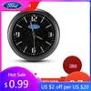 Car Sticker Hot For Ford New Car Interior Electronic Quartz Styling Decoration Clock Watch For Ford Mustang Bronco GT Mach 1 Eco