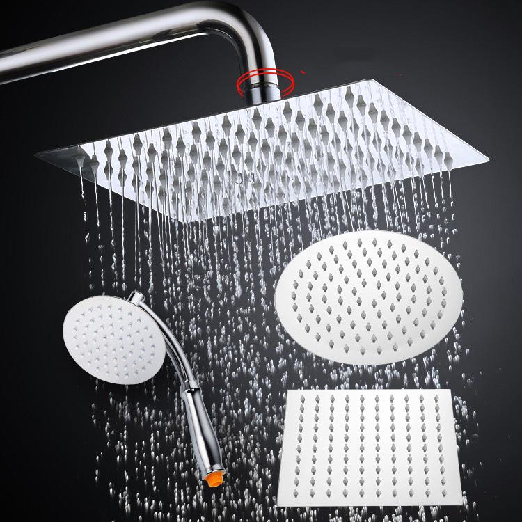 Stainless Steel Pressurized Water-Saving Handheld Shower Head