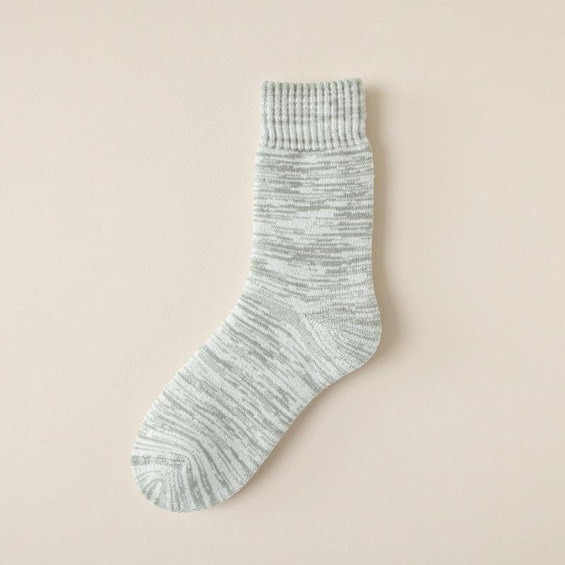 Men's Thick Plush Mid-Tube Socks - 70g Warm Winter Floor Socks.