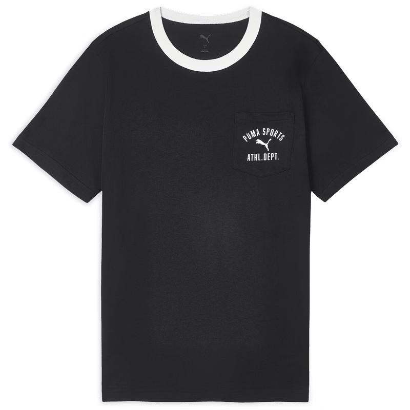PUMA Men s Varsity Colorblock Short Sleeve T-Shirt XS