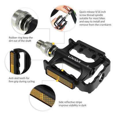 Lixada Bike Pedals MTB Cykel plattform Pedal med Extender Adapter