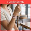 Eulen- und Blumen-Charms-Armband mit galvanisiertem Finish für den lässigen täglichen Gebrauch