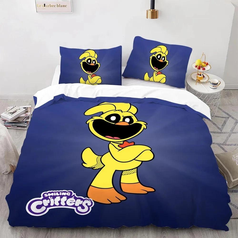 S-smiling Critters Cartoon Bedding Sets Exquisite Bed Supplies Set Duvet Cover Comforter Set Bedding Set Luxury Birthday Gift