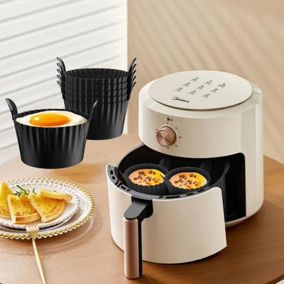 Air Fryer Silicone Egg Mold Thickened Oven-Safe Baking Cups Non-Toxic Ramekins for Boiling/Steaming Eggs