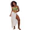 Beachwear Pearl Body Chain Summer Cover Up Elegant Beaded Halter Top  for Women